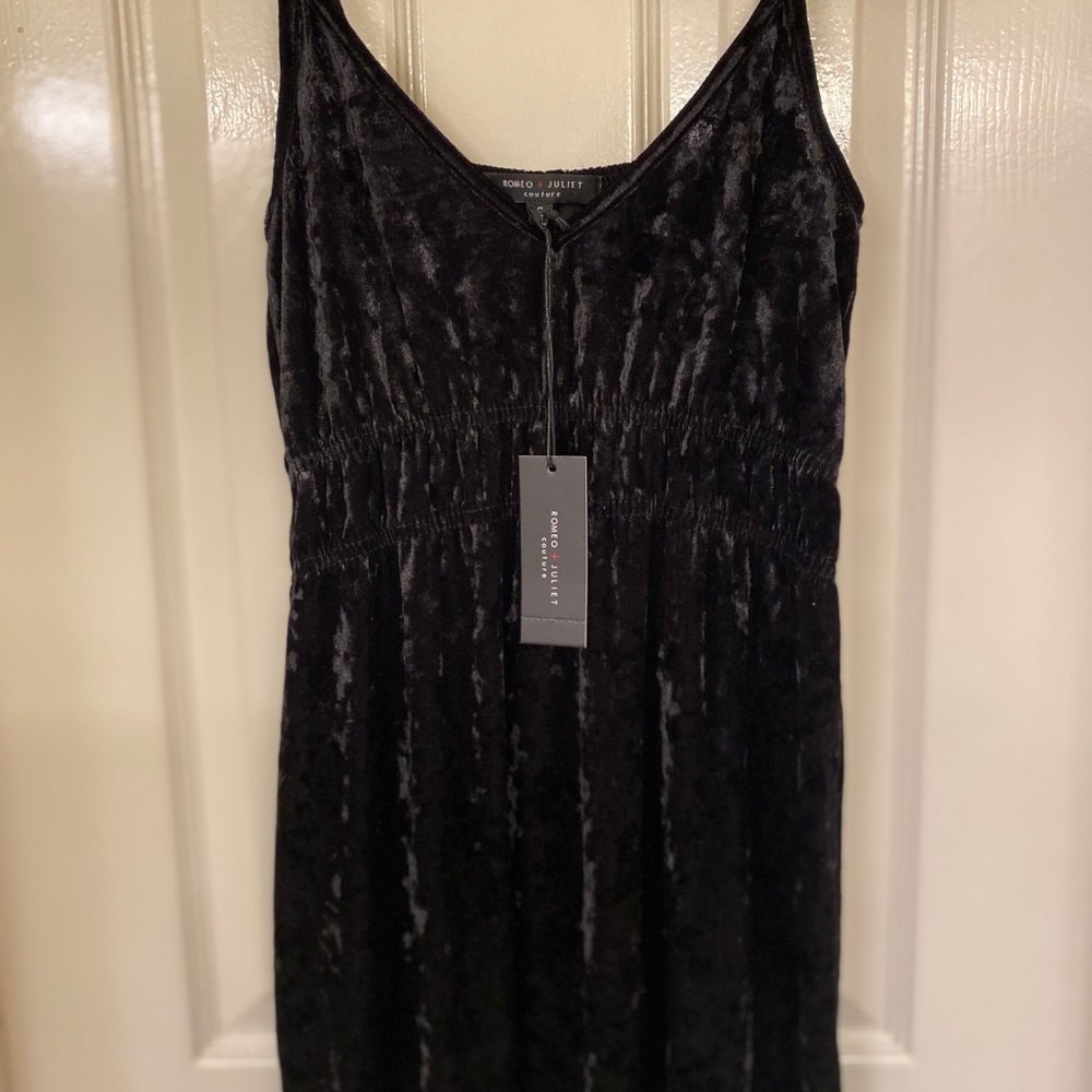 NWT velvet black maxi dress